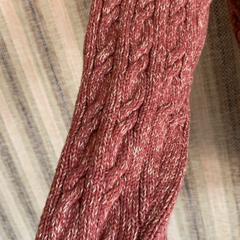 L.L. Bean Sweater Cardigan S Large Burnt Red Button Up Women Clothing Fall - Picture 4 of 4